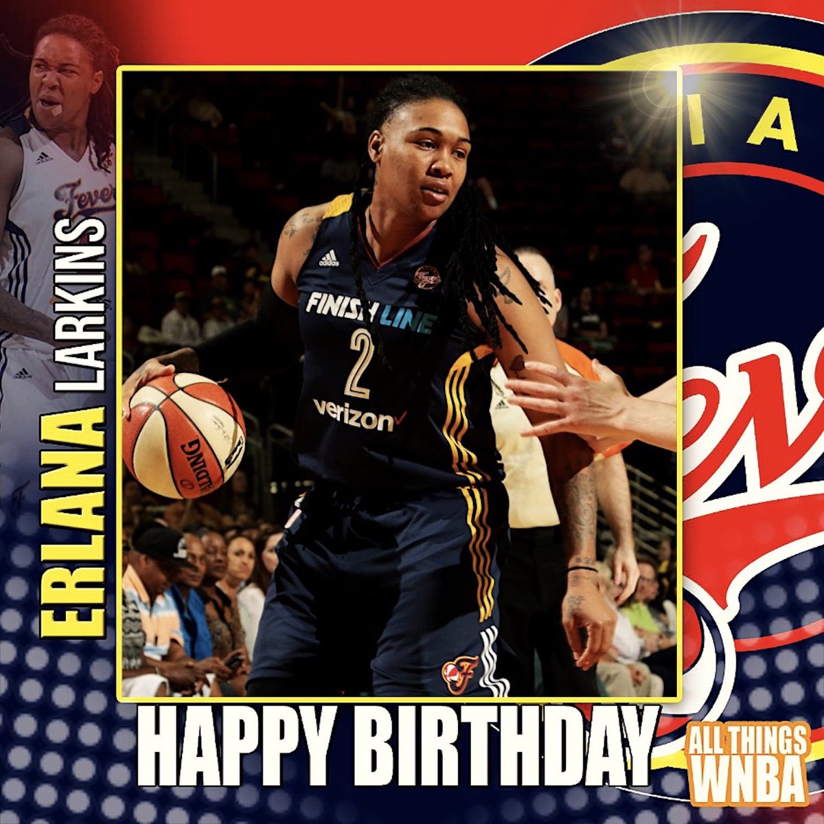 AllThingsWNBA's tweet photo. Happy Birthday to 9-year WNBA veteran and 2012 champion with the Indiana Fever Erlana Larkins!!! 🧡🥳

2007 Pan American Games 🥇🇺🇸

#WNBA #WNBABDAY #Fever2012 https://t.co/JdKN9US8Yq