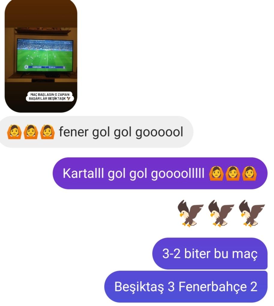 Fenerin skoru tutturdum da Beşiktaş show yaptı resmen 😄