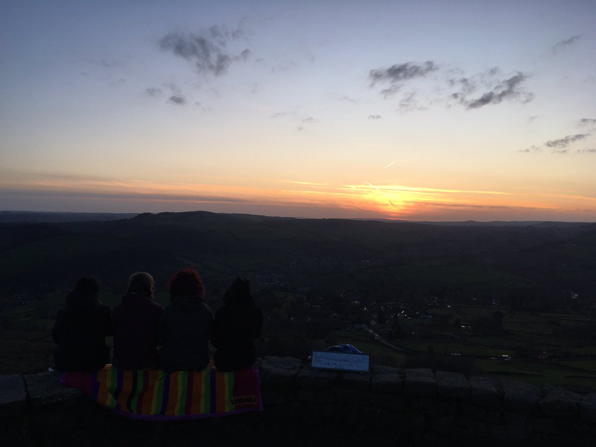 Fabulous sunset with good company over <a href="/CliffCollege/">Cliff College</a>  tonight .