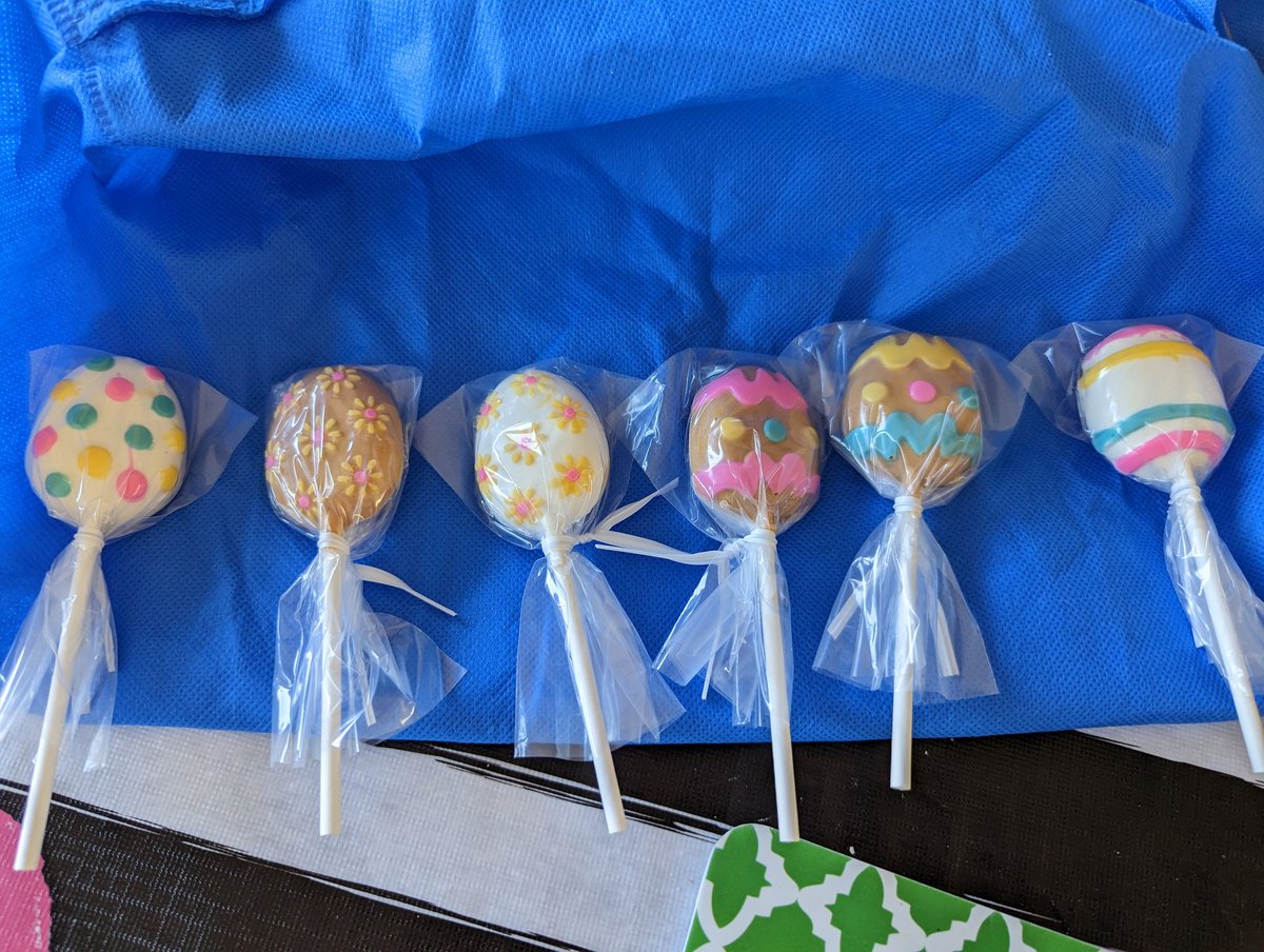 I made Chocolate Easter suckers today, and they turned out pretty good if I do say so myself.  #eastertreats