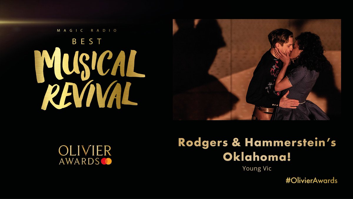 The Olivier Award for @MagicFM Best Musical Revival goes to Rodgers &amp; Hammerstein’s <a href="/OklahomaWestEnd/">Oklahoma West End</a> at the @YoungVicTheatre.

#OlivierAwards