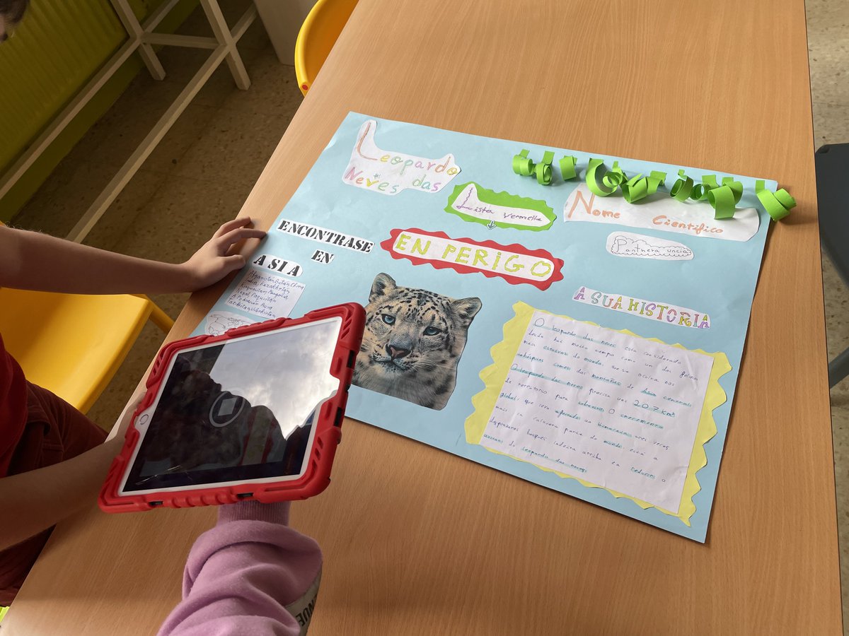 Hablandoennubes's tweet photo. Para trabajar las especies en peligro en estinción y la #listaUICN el alumnado de 5º realizó unos carteles con #realidadaumentada utilizando los #ipad del #ceipBalaídos con diferentes apps como #haloAR e #iFunface. 👉🏻 https://t.co/YNfoipUU68 #BalaídoSteam #PolosCreativos https://t.co/xfaiPSjq43
