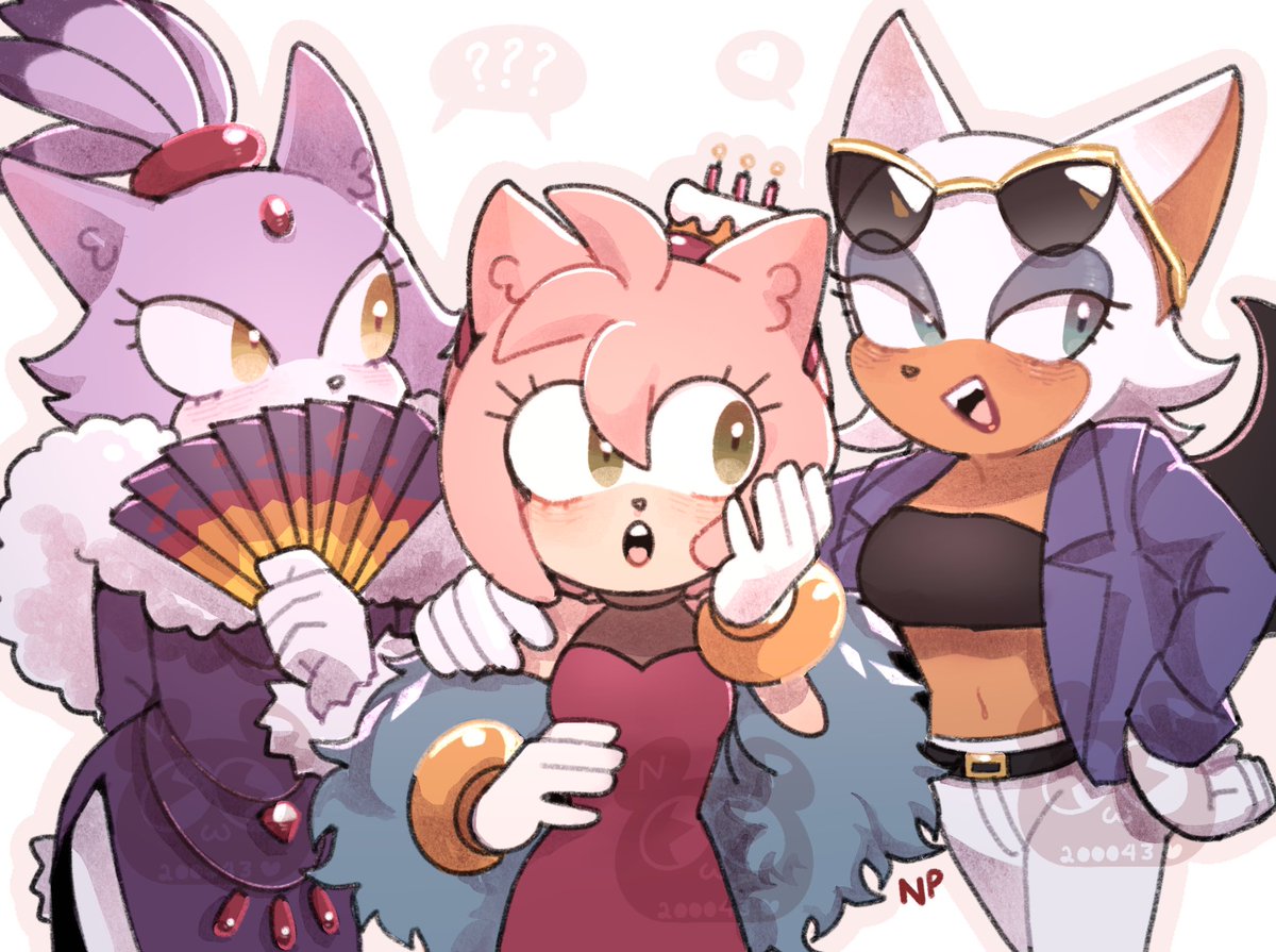 Gossip Girls 💜💖🤍

#amyrose #RougeTheBat  #blazethecat