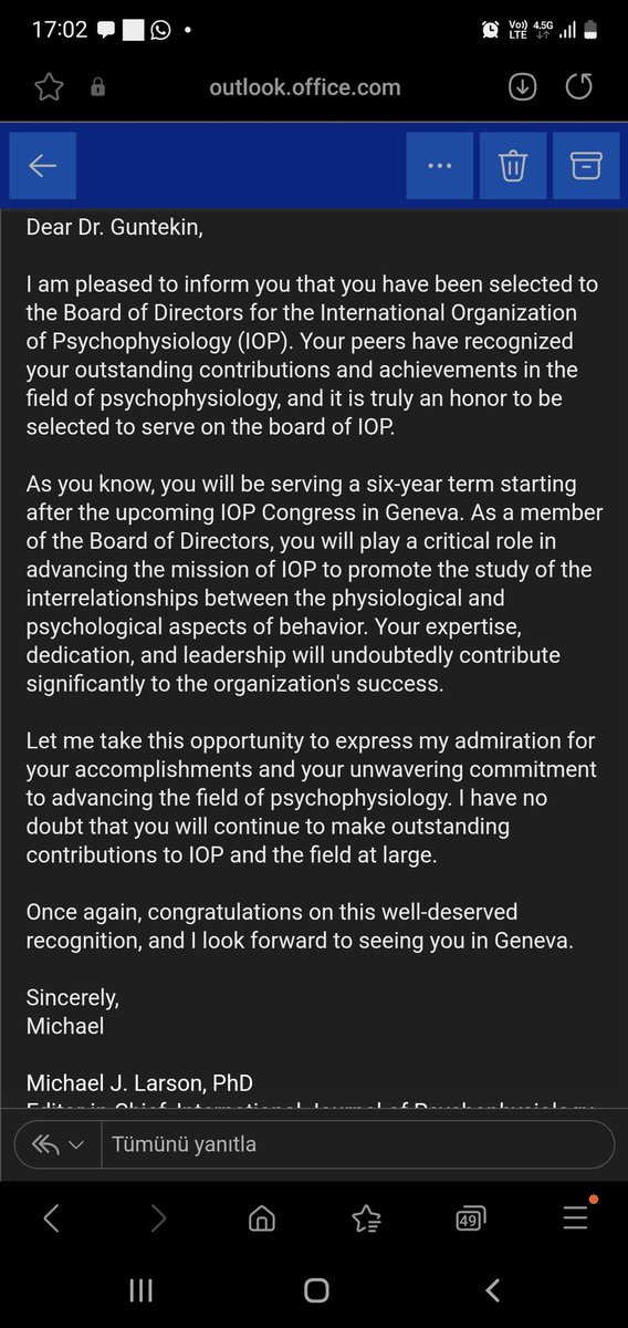 I am very happy and honored to be selected to the Board of Directors of International Organization of Psychophysiology (IOP) for six years by the votes of members.
 
I am aware of the importance of my role and I will do my best to serve on the board of IOP to promote the study of