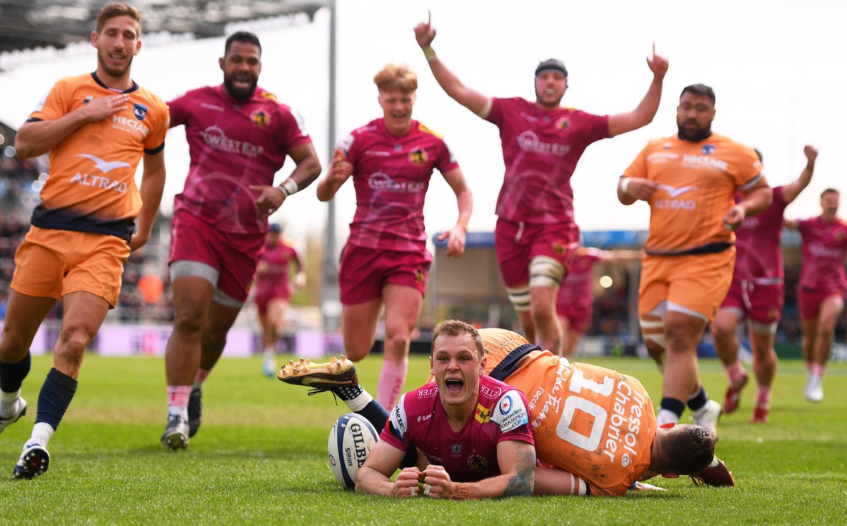 ExeterChiefs's tweet photo. How about that then #Chiefsfamily? 🥵 😤

We are into the 𝙌𝙪𝙖𝙧𝙩𝙚𝙧 𝙁𝙞𝙣𝙖𝙡 of the @ChampionsCup!

Take a look at some of the best moments from that nail-biter.

#EXEvMON | #JointheJourney https://t.co/ciFC9yp8vw