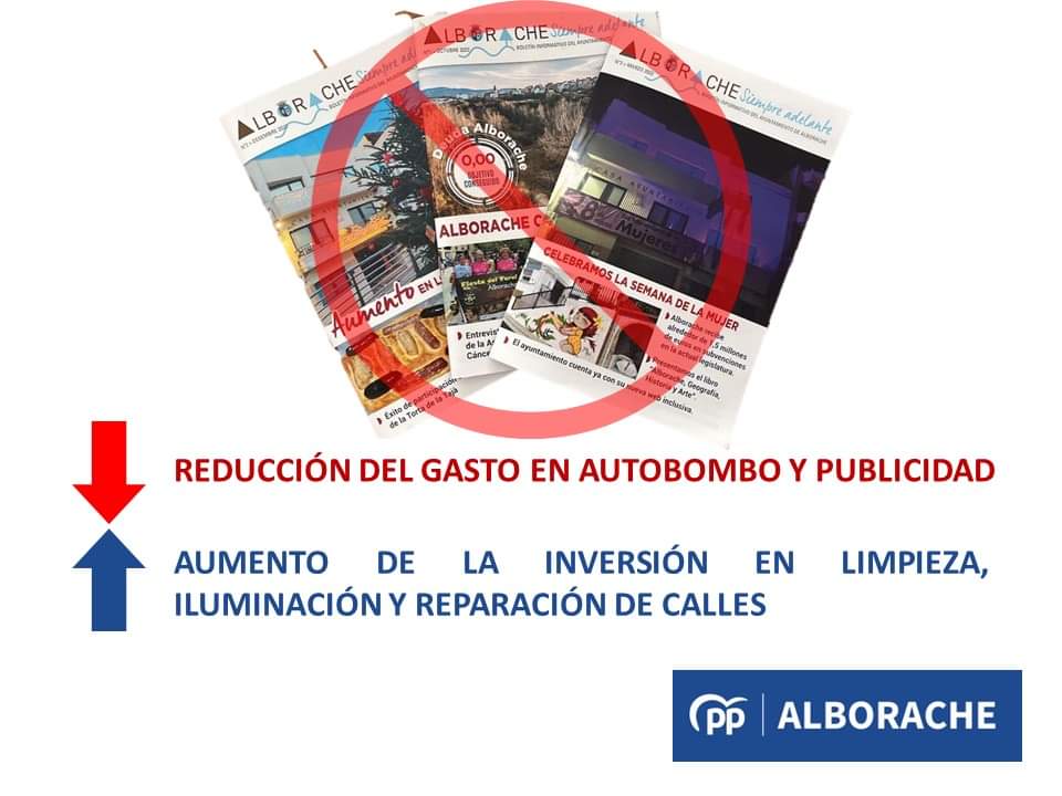 PPAlborache's tweet photo. El Psoe Alborache lleva gastados  más de 36.000 euros en campañas de autobombo,  a coste de todos los vecinos (26.000 euros en comunicación en redes  y más de 10.000 euros en BIM 

 Eliminaremos este gasto superfluo y lo destinaremos  a las mejoras que nuestro pueblo necesita. https://t.co/mDJ6hoLb9Y