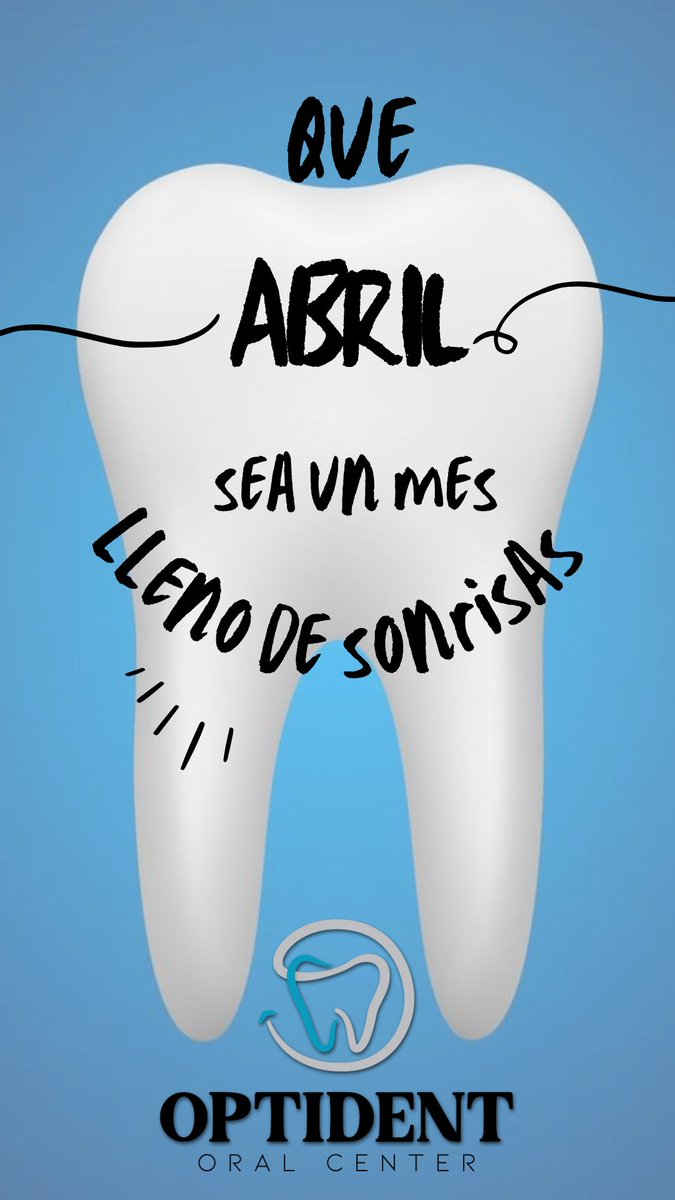 OptidentOralCen's tweet photo. La vida es demasiado corta como para vivir triste, resuelve tus problemas y vuelve a disfrutar ¡Bienvenido abril!
WhatsApp 302 2479705

#optidentoralcenter #Optident #odontologia #yumbo #valledelcauca https://t.co/rTMgHIMtQ5