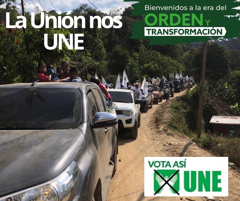 UneUnionzac's tweet photo. LA UNE ES PUEBLO 👐🏻💚
MARIO QUINTANILLA PRÓXIMO ALCALDE. Nuestro próximo Alcalde Mario Quintanilla junto con nuestro candidato a diputado Luis Fernando Cordón Orellana estuvieron compartiendo con los amigos y amigas el mensaje de la Esperanza y Unidad. 
#SandraPresidente https://t.co/Tgk8iPYsdW