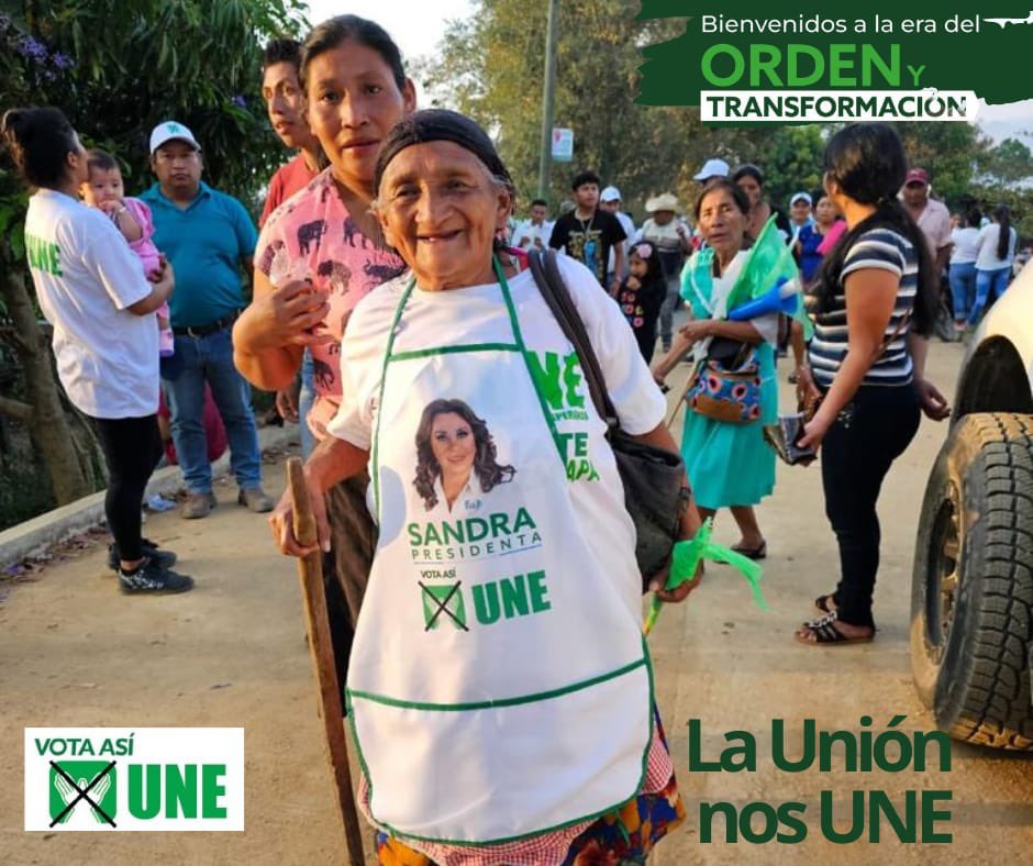 UneUnionzac's tweet photo. LA UNE ES PUEBLO 👐🏻💚
MARIO QUINTANILLA PRÓXIMO ALCALDE. Nuestro próximo Alcalde Mario Quintanilla junto con nuestro candidato a diputado Luis Fernando Cordón Orellana estuvieron compartiendo con los amigos y amigas el mensaje de la Esperanza y Unidad. 
#SandraPresidente https://t.co/Tgk8iPYsdW