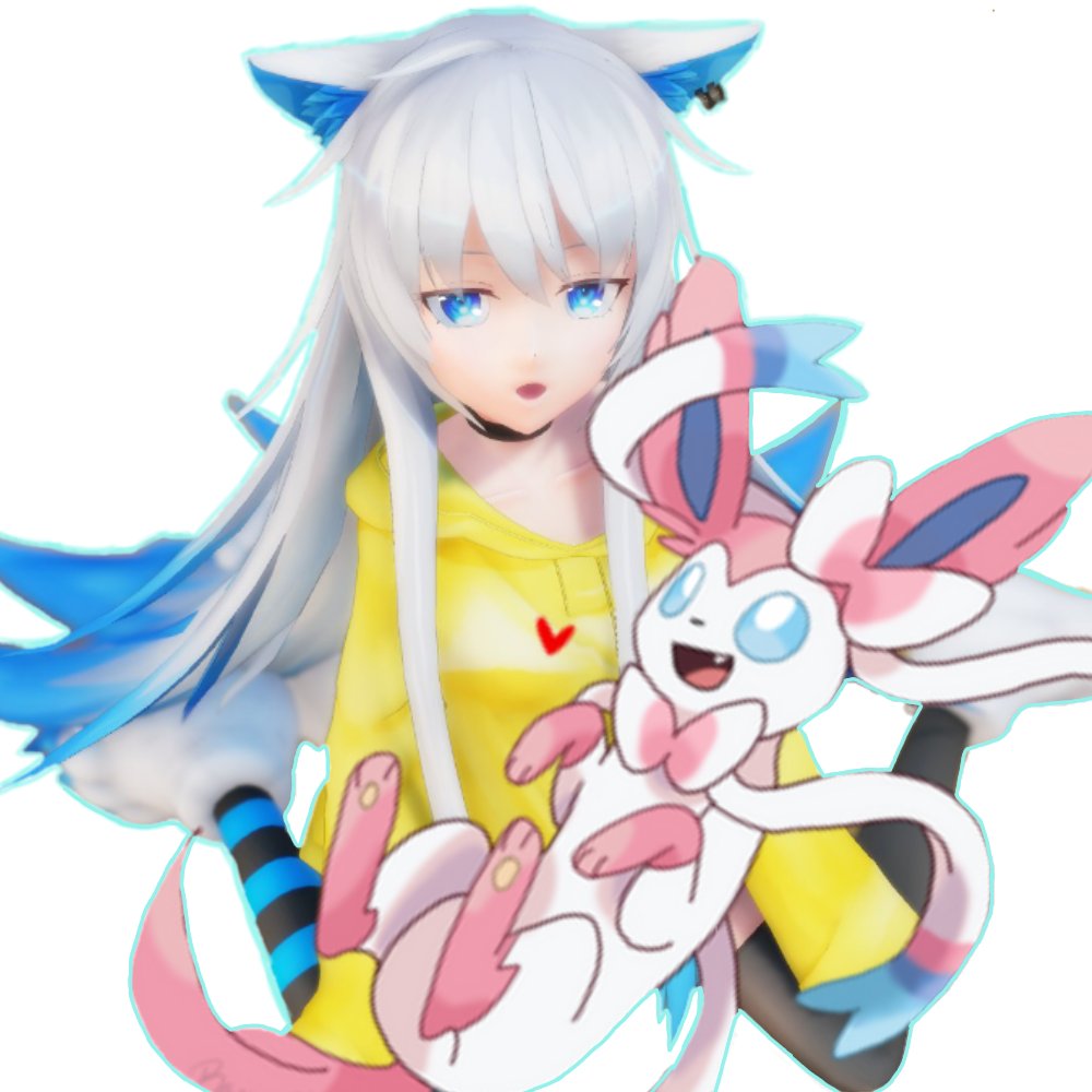 AndreiaVDVtuber's tweet photo. Sylveon &amp; Sylveon 🌸🎀🩷
#セナねぇ 
#愛尾家
#愛尾セナ
#Vメゾン 
#みすず絵日記 https://t.co/As0ol2cbez