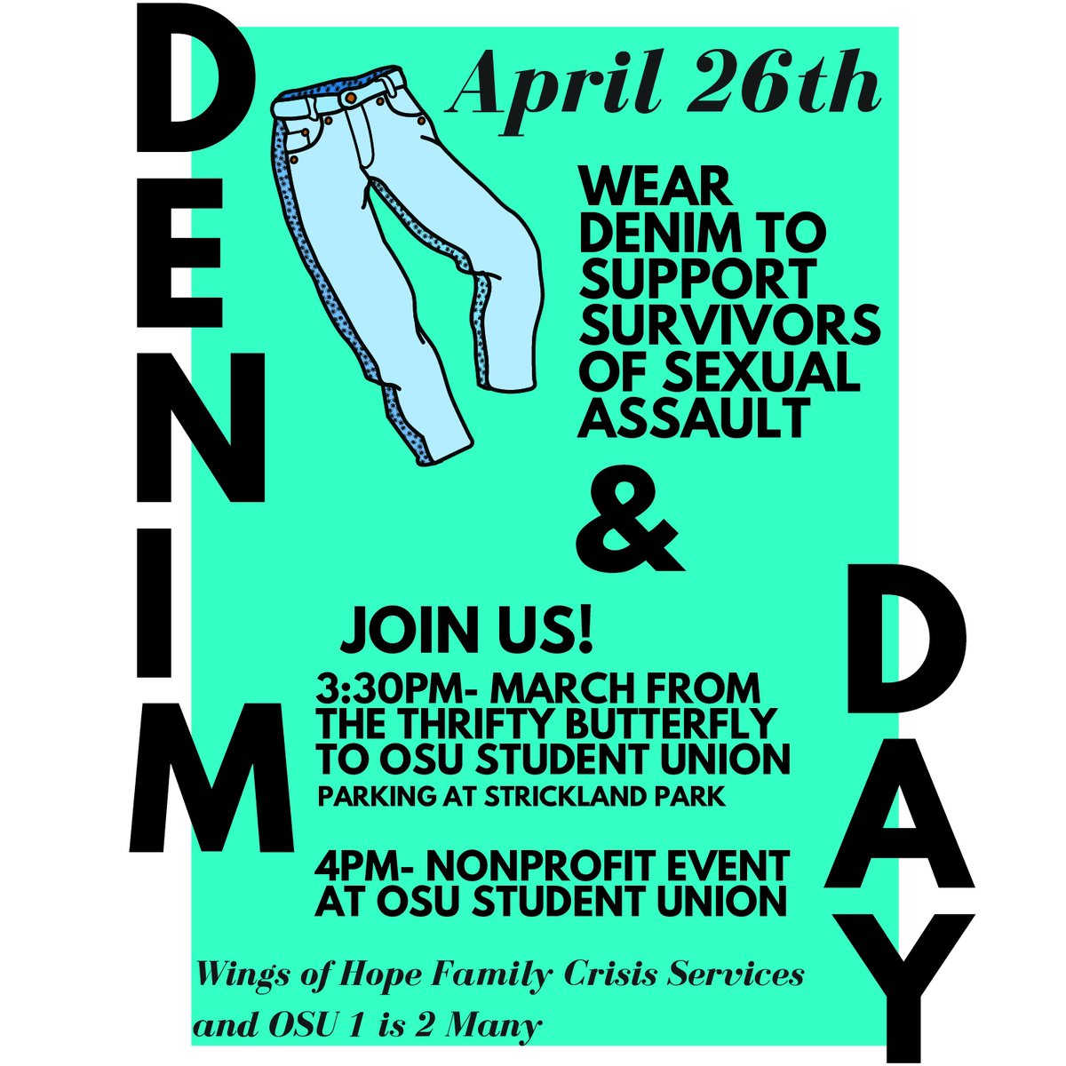 There are many ways to get involved in SAAM! Whether it's sharing post, attending events, or simply educating yourself and others, every action counts towards creating a safer and more supportive community for survivors.
#SAAM2023 #OKSTATE1IS2MANYSAAM