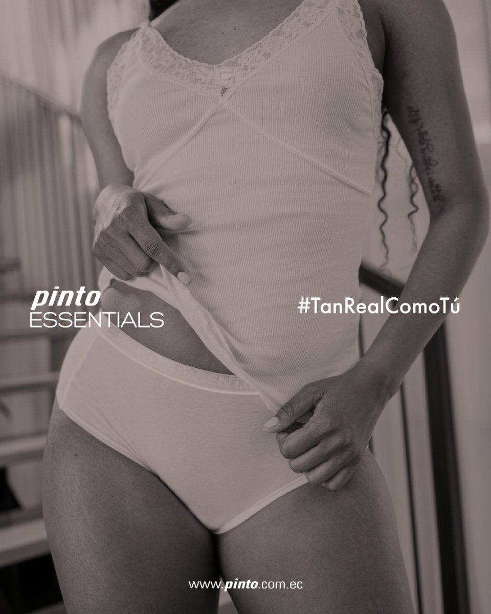 Celebra tu cuerpo 🍃 respétalo, cuídalo y ámalo con prendas de algodón premium. #PintoEssentials

Aprovecha ‧ Lleva 6 pagando 4 
Panties, BVDs, Boxers, Tops Essentials, Camisetas Interiores. 

Disponible en:
📲Pinto.com.ec
📲Whatsapp +593 99 851 4784
📍Tiendas físicas