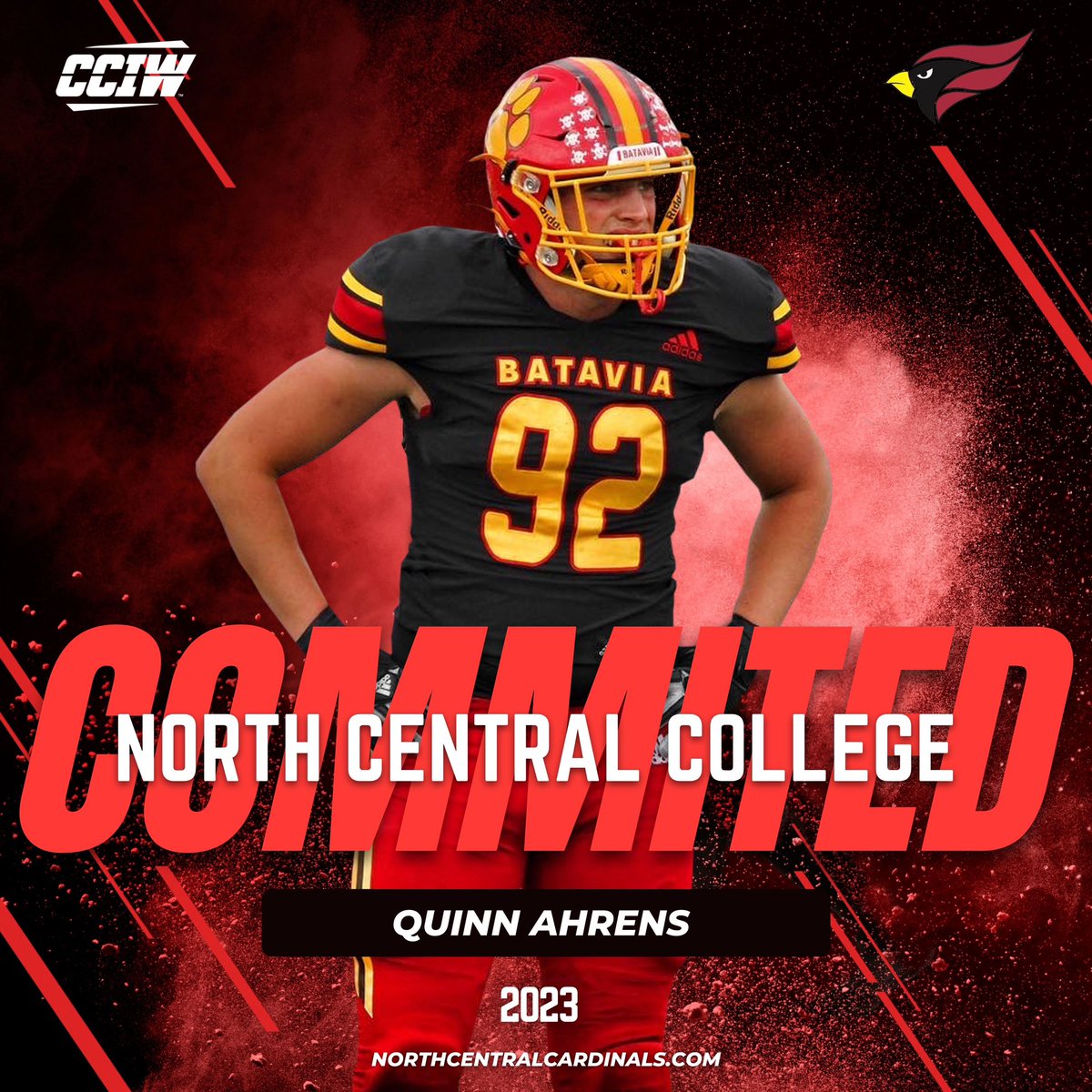 Looking forward to seeing <a href="/qahrens92/">Quinn Ahrens</a>, <a href="/JimmyZitkus2023/">Jimmy Zitkus</a>, and <a href="/JP_Chaney/">JP Chaney</a> take a step towards their next chapter! Let’s go <a href="/BataviaFootball/">Batavia Football</a>! <a href="/football_ncc/">NCC Football</a>