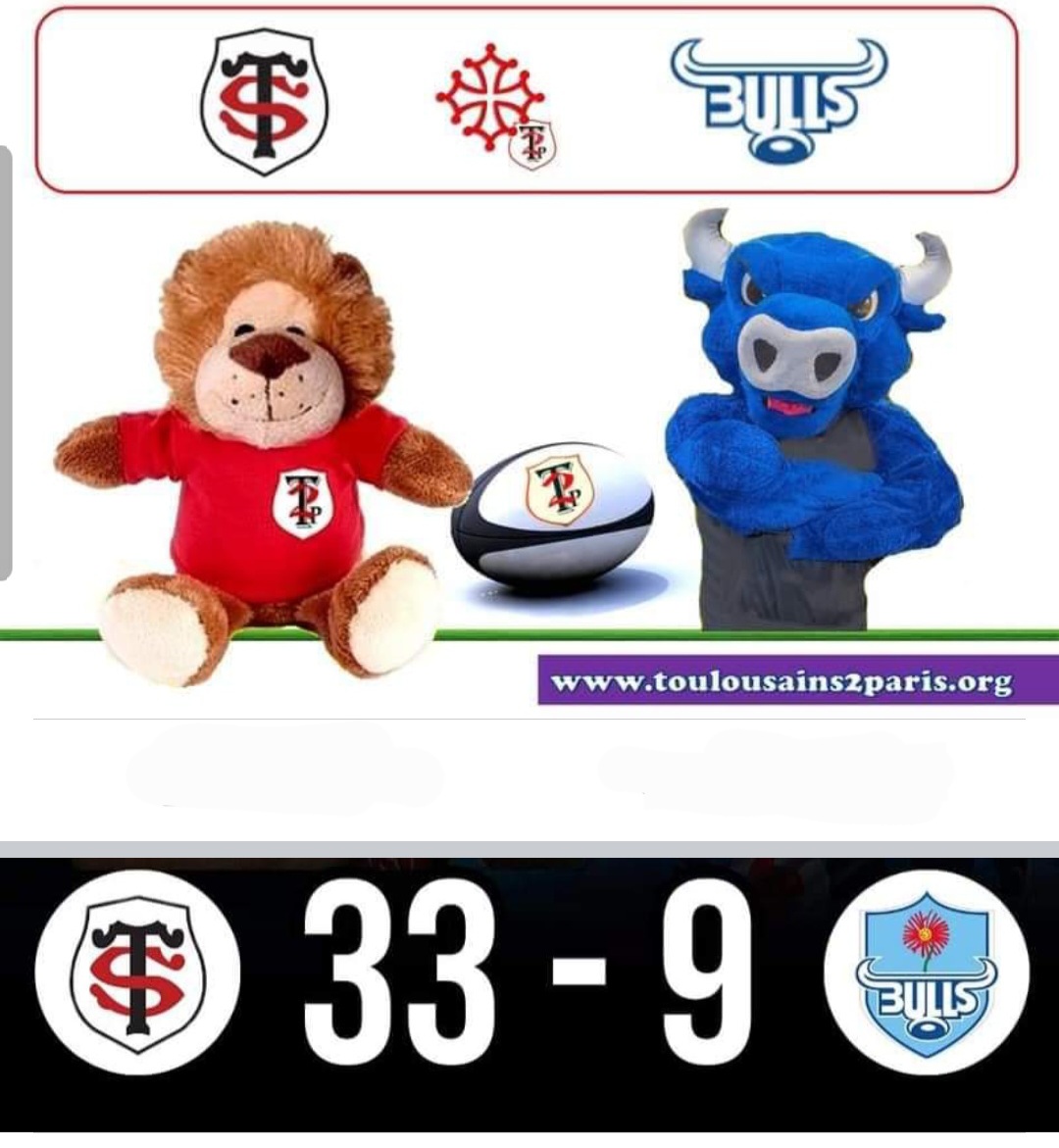 Direction les 1/4  #ChampionsCup merci au <a href="/StadeToulousain/">Stade Toulousain</a> 
#FamilleST #famillet2p 
toulousains2paris.org