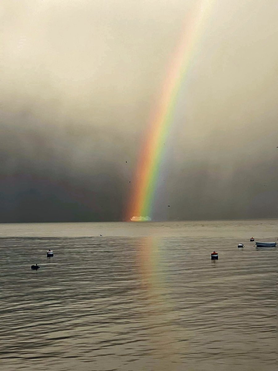 🌈 Ferry passes rainbow on Sunshine Coast BC Canada 🇨🇦 #BCstorm #PHOTO Kirby Frost facebook.com/photo/?fbid=58…

#rainbow #ferry #howesound #keats #keatsisland #bcferries #canada #explorecanada #sunshinecoastbc #britishcolumbia #exploreBC #sunshinecoast #spring #aprilshowers