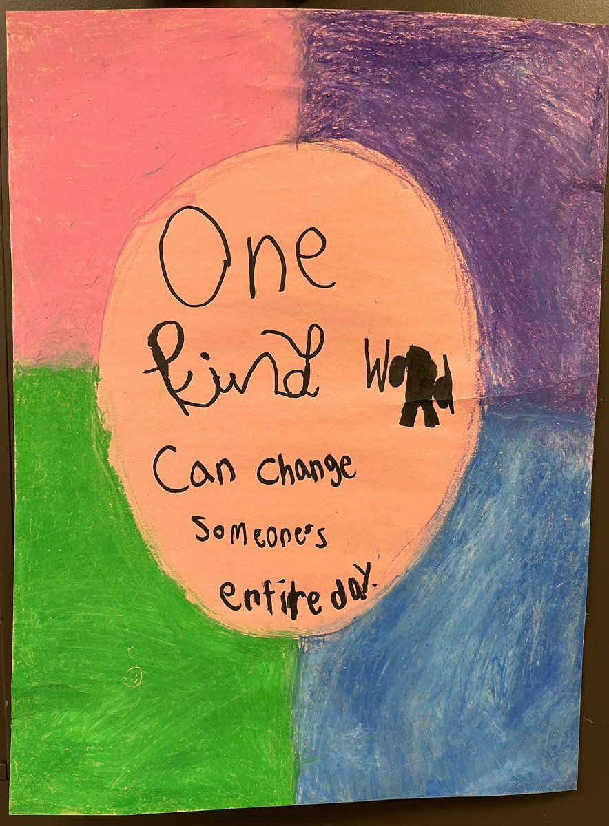 CinoMiss's tweet photo. On Friday, classes worked hard on their banners to represent what kindness, inclusion and acceptance looks like at @EIMJaguars and to also show our support for #WorldAutismAwarenessDay. https://t.co/FwwRVJCB2b