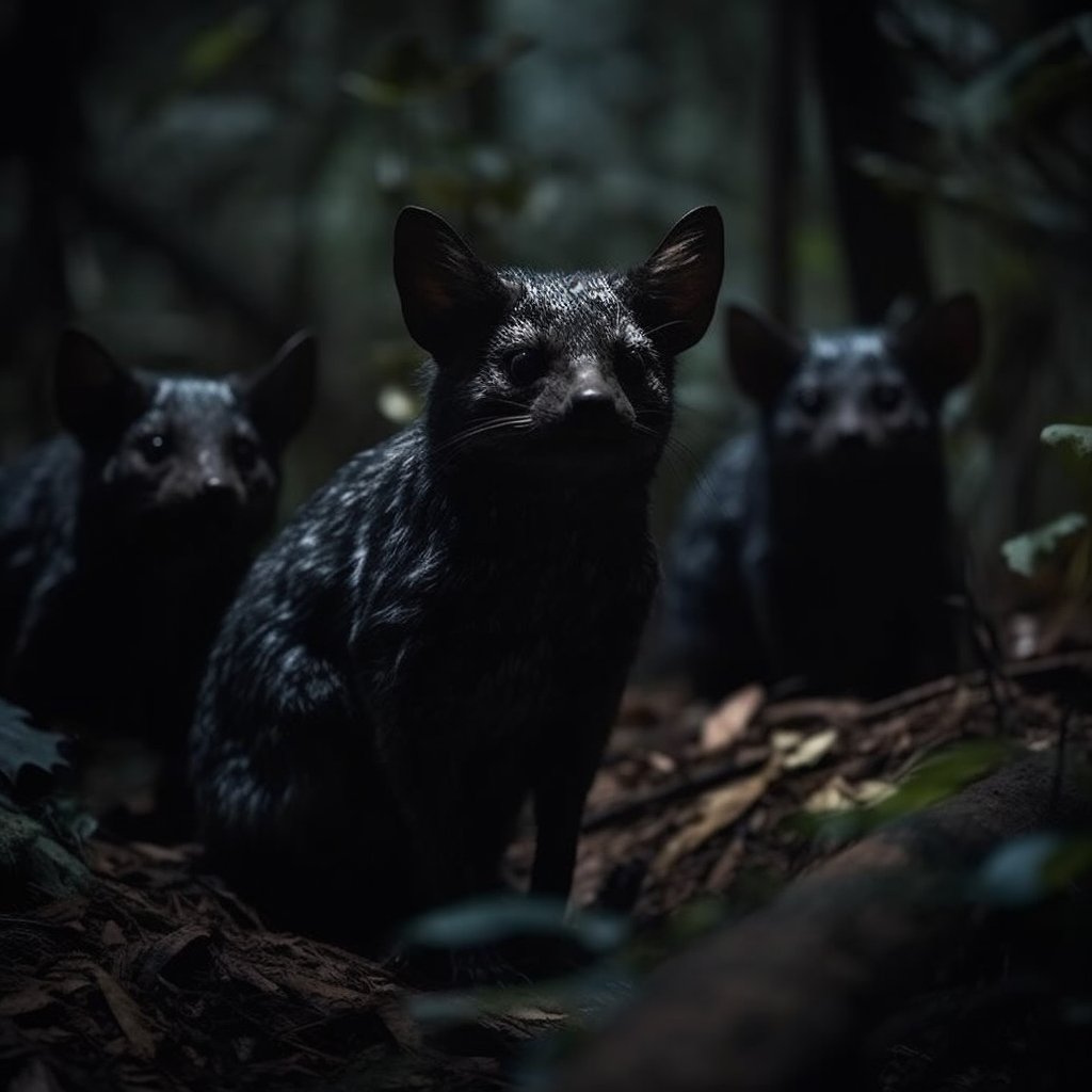 NimbusTerra's tweet photo. Caught a glimpse of this small pack of hunters while making our way back to our temporary campsite.

While they may appear cuddly, but don't be fooled. 

We just witnessed their highly coordinated and ferocious hunting skills in action! https://t.co/QCPnL9R1iA