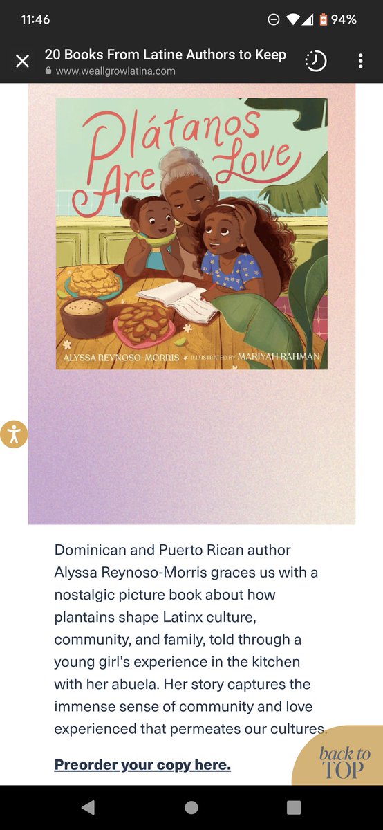 Honored to see Plàtanos Are Love featured in @WeAllGrowLatina 💜
Thank you to @Chantelle_Baci for writing this article entitled 20 Books From Latine Authors to Keep an Eye Out for in 2023. Latinas are magic.
Read more weallgrowlatina.com/20-books-from-…
#platanosarelove #weallgrowlatina