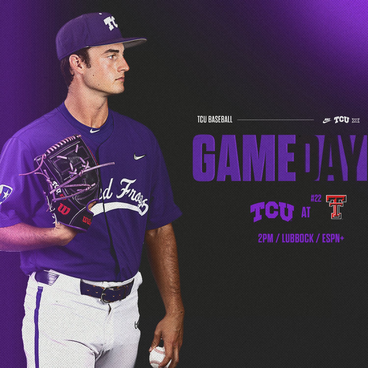 TCU Baseball on Twitter: Series on the line today in Lubbock