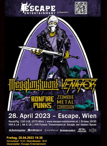 bonfirepunks's tweet photo. Awesome Show ahead!! 🔥🔥🔥
We will rock the escape metalcorner together with @ZCorrosion for tickets get in touch with us! https://t.co/dcNMSYElJ4
