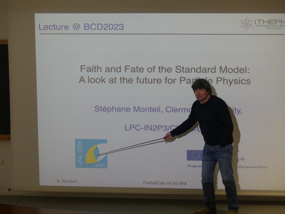 imapp_in's tweet image. 📚 BCD School 2023 📆 day 5
Last day of the school with teachers from @UCAuvergne: prof. Julien Donini talked about “#machinelearning”, while prof. Stephane Monteil spoke of “#StandardModel: faith and fate”.
Thanks to all the participants, see you next year!