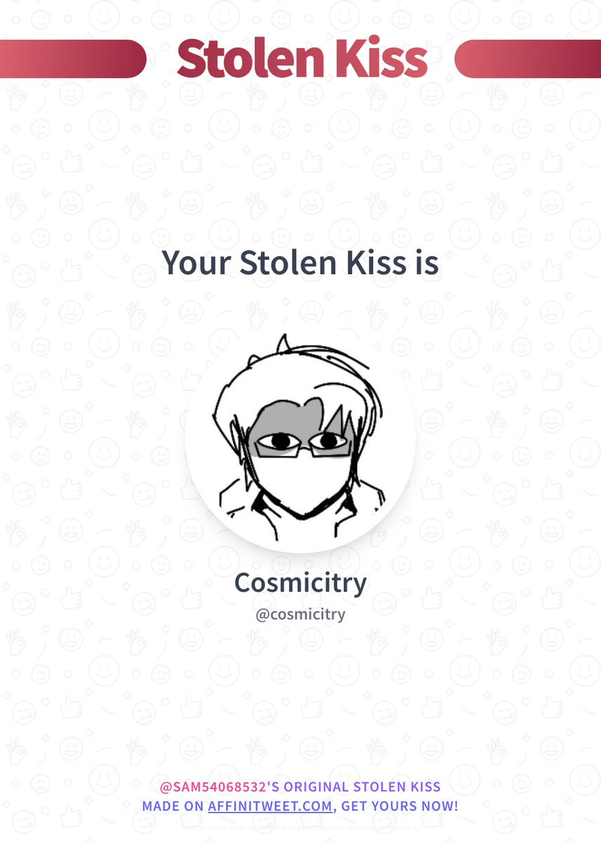Sam54068532's tweet photo. ✨ Stolen Kiss 

cosmicitry would kiss you around the corner... 😏
And you, who would do it?

➡️ https://t.co/yJb795o7W3 https://t.co/P1qf7snYPL