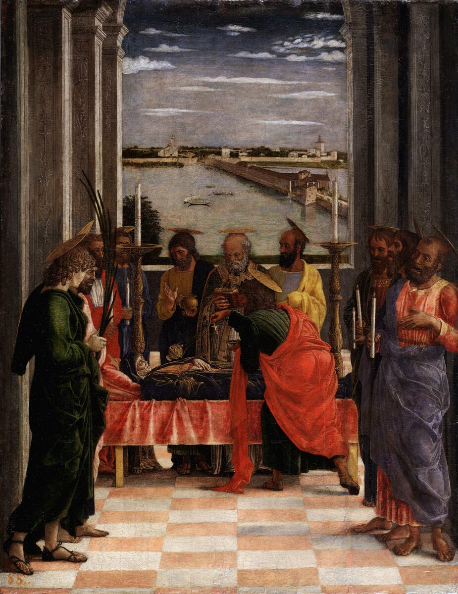 Death of the Virgin, 1461 #mantegna #andreamantegna wikiart.org/en/andrea-mant…