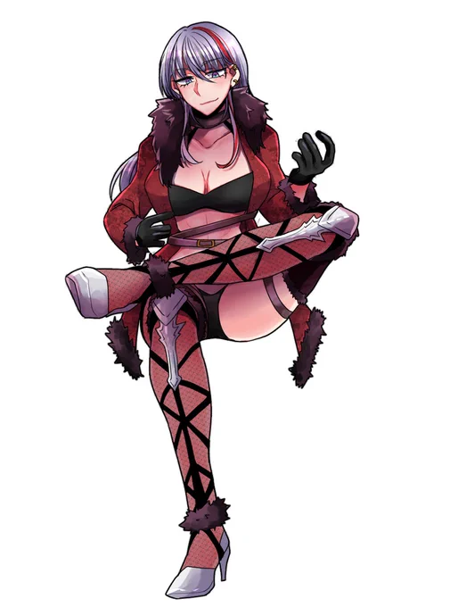 うちのA国～～～～～めちゃくちゃ強い女が描きたくて描いたやつ ちゃんと気持ち腹筋がある。気持ち腹筋。 