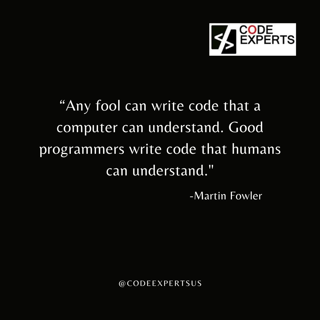 CodeExpertsUs's tweet image. Code that's easy for computers to understand is one thing, but the mark of a great programmer is code that's easy for humans to understand too. Write code that speaks to both machines and people! 🤖💬 #codingquote #programmerwisdom #coding #programing #codeexpert #codeexpertus