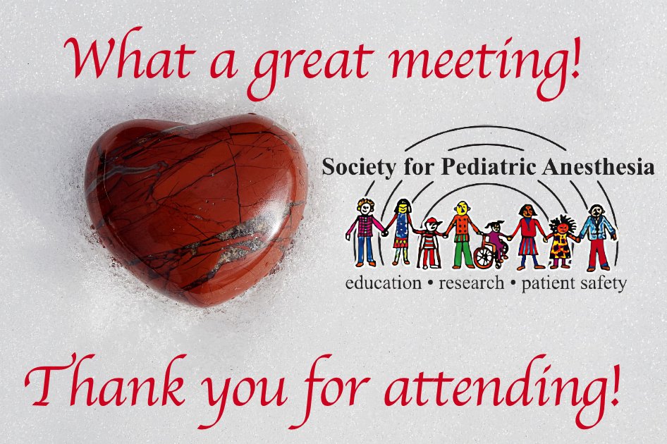 We want to thank all our in-person and virtual attendees who helped make this year's meeting a success!
#PedsAnes23 #PedAnes #anesthesiology #anesthesia