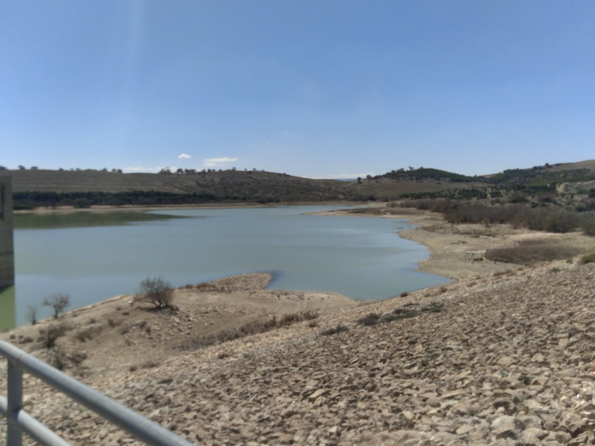 IssamTouhami11's tweet photo. Tunisia is experiencing a sniffing water crisis because of low rainfall and a prolonged drought for more than four years.
#Siliana dam
#drought 
#climate change https://t.co/XxL2xh7fLf
