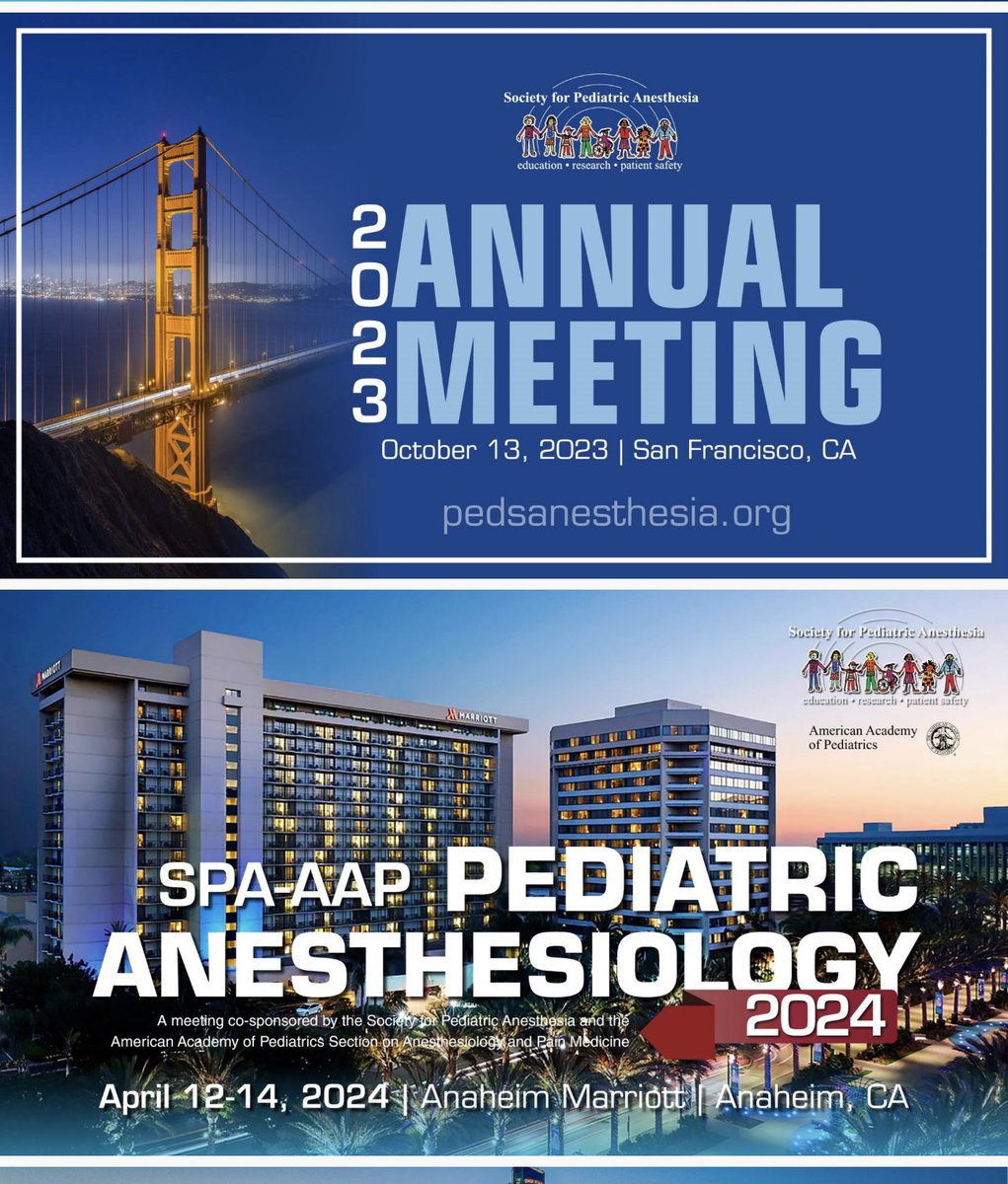 Many thanks to all. See you at the next SPA! @PediAnesthesia #PedsAnes23 #PedsAnes #PedsICU #PedsPain #PedsCardsAnes