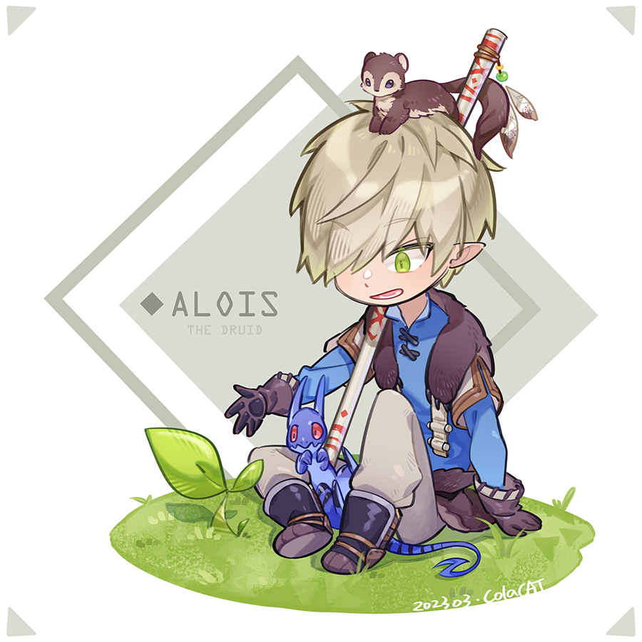 #DnD #dndart #DnDcharacter 
My first D&amp;D character 😊