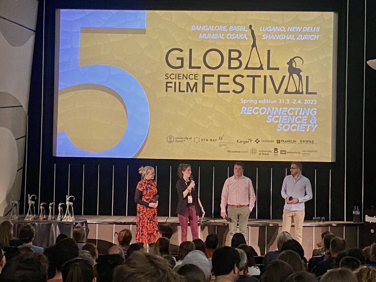 Excited to see <a href="/alavrinienko/">Anton Lavrinienko</a>, <a href="/sarahspectacle/">sarah schenck</a>, and <a href="/tdewouters/">Tomas de Wouters</a> for the <a href="/InvisibleExtDoc/">The Invisible Extinction (microbiome documentary)</a> panel discussion! Thanks <a href="/GlobalScienceFF/">Swiss Science Film Academy</a> for hosting.

#microbiome #science #scicomm