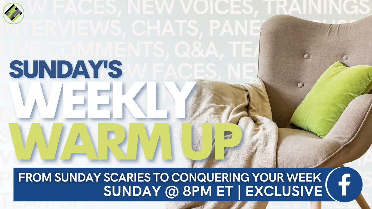 teachbetterteam's tweet photo. Get ready for the week ahead with Sunday Weekly Warm-Up! Catch our show TONIGHT at 8pm ET, in https://t.co/J6G08CRwpq! Be sure to join our private group and mark your calendar- we can’t wait to see you there! #TeachBetter #WeeklyWarmUp https://t.co/WoVSyfgMQ9