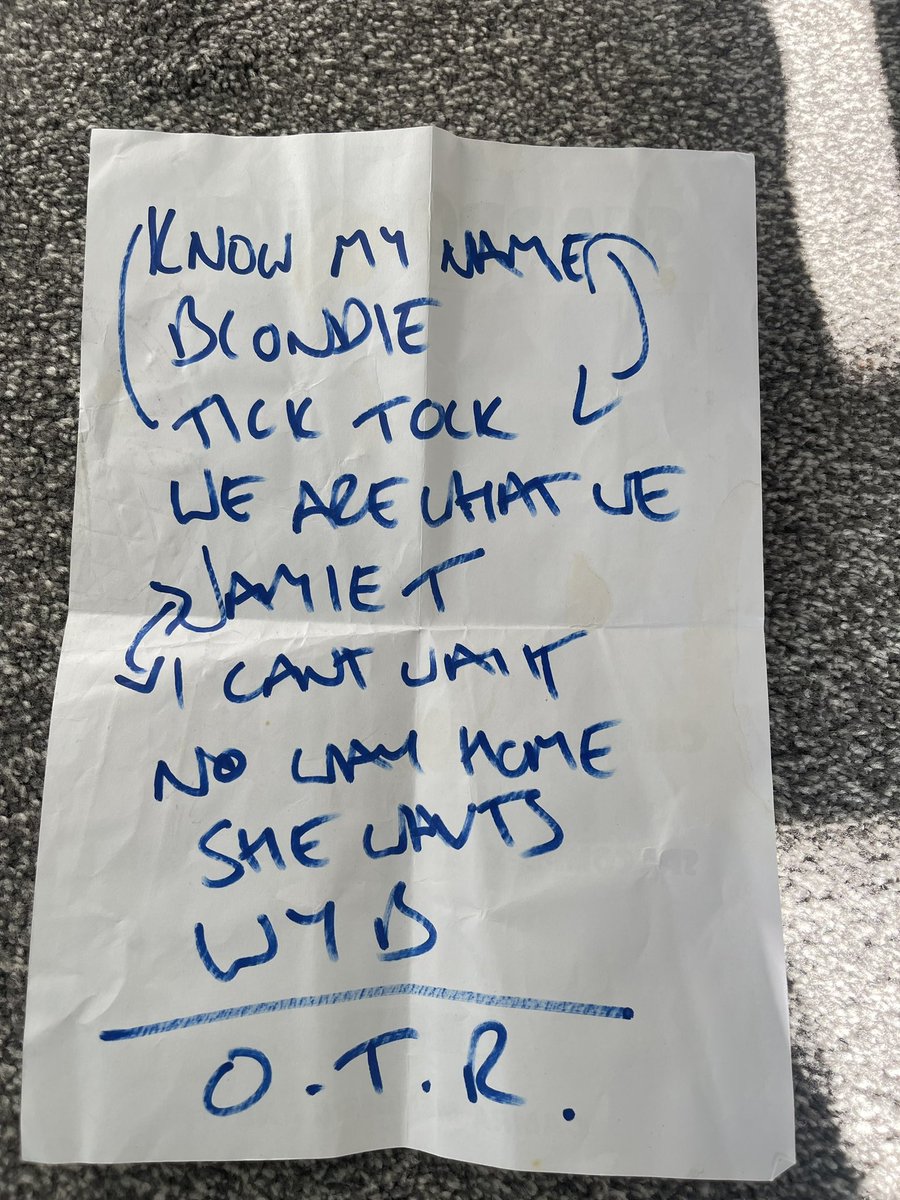 angela bywater (@angela_bywater) on Twitter photo <a href="/SunsetSons/">SUNSET SONS</a> found the set list that Rory gave us at the gig in the pub in Scarborough. The same night you got signed 😊😊😊 <a href="/SunsetSons/">SUNSET SONS</a> found the set list that Rory gave us at the gig in the pub in Scarborough. The same night you got signed 😊😊😊