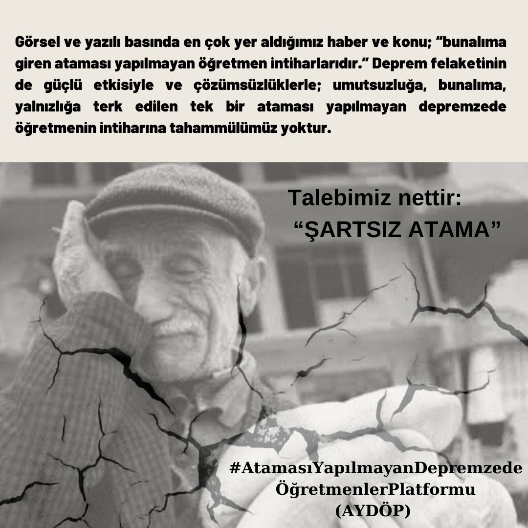 Feminist1800's tweet photo. Yeniden nefes almak istiyoruz destek olun lütfen.

@fatihportakal
@KucukkayaIsmail
@irfandegirmenc5
@karagozilker

#AfetzedeÖğretmeniŞartsızAta https://t.co/vfhOSKgZ6D