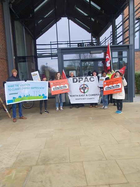 On the day that energy prices rise again, <a href="/Greenpeaceuk/">Greenpeace UK</a> volunteers and friends from the Warm This Winter campaign visited MPs asking them to support warmer, greener homes now and fairer bills forever. Sadly Ian Levy MP was unable to see us today. #warmthiswinter #blyth  #DPAC