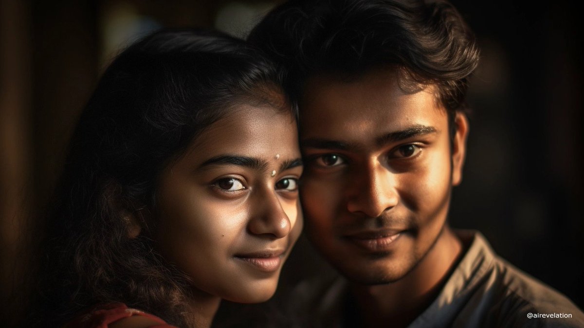 airevelation's tweet photo. Gorgeous AI generated image of a charming couple from Dadra and Nagar Haveli and Daman &amp; Diu, India! The level of realism and detail in this #AI artwork is astounding #AIart #AIgenerated #DadraAndNagarHaveli #DamanAndDiu #India #DigitalArt #TrendingNow #trending #viral https://t.co/8ooISqOY1n