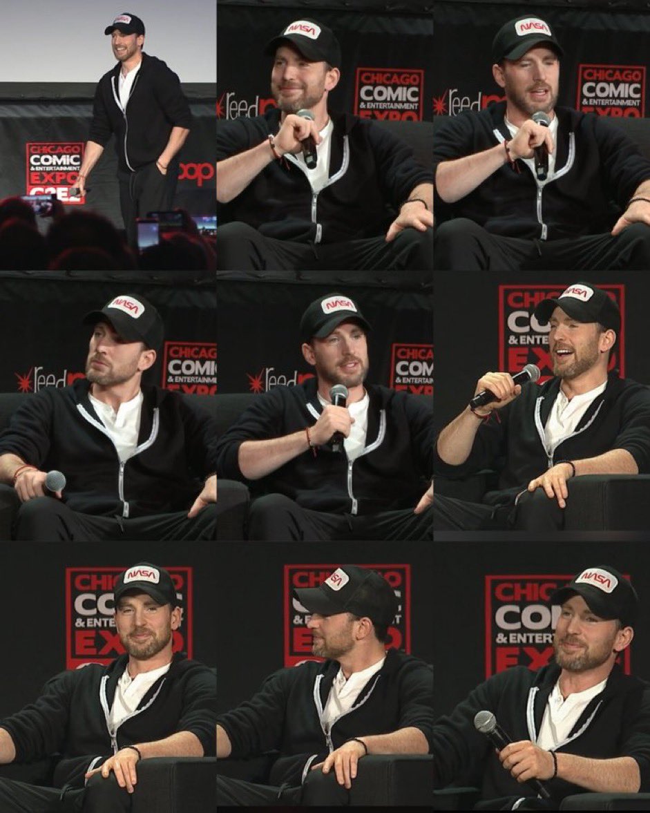 Chris Evans & Ana De Armas Stan on Twitter "📸New Chris Evans during his Panel at"Chicago Comic