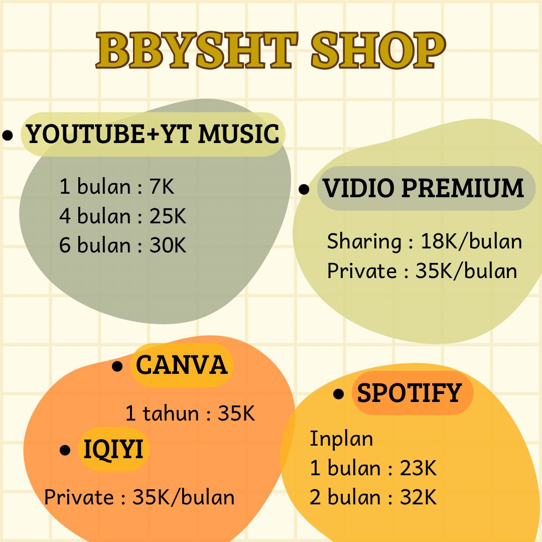 bbysht's tweet photo. Pricelist terbaru 2023, mau aktif lagi. Aplikasi lain bisa japri by wa aja lah yaaa
https://t.co/iukDAJApY2 https://t.co/0wKF7tOlDp