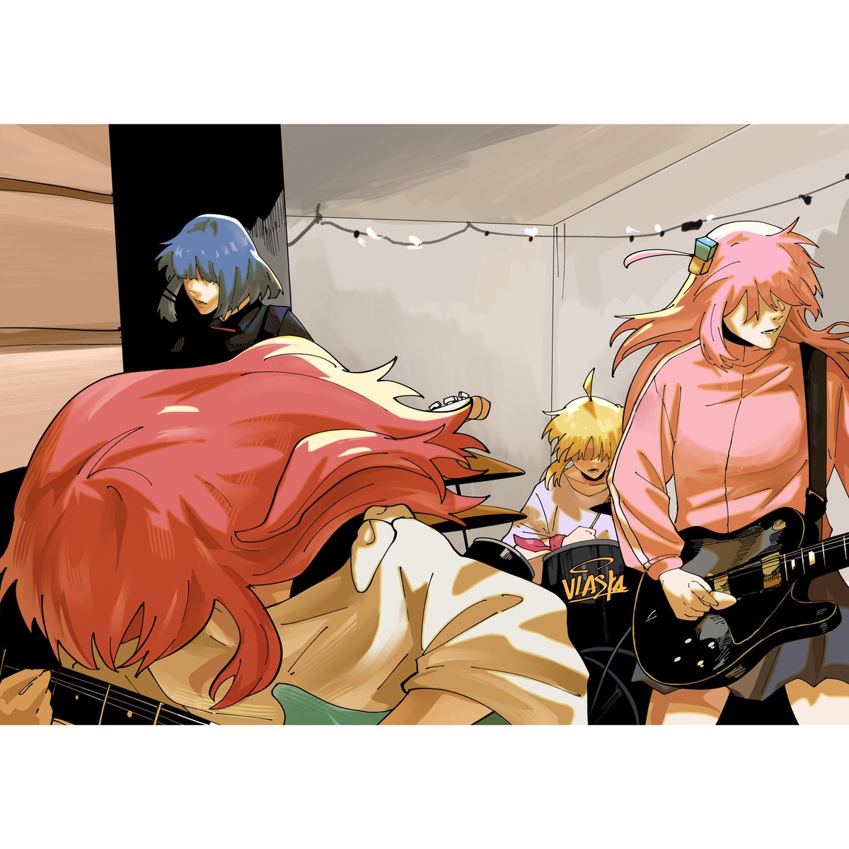 Kessoku band but it's bleach album cover from nirvana #ぼっち・ざ