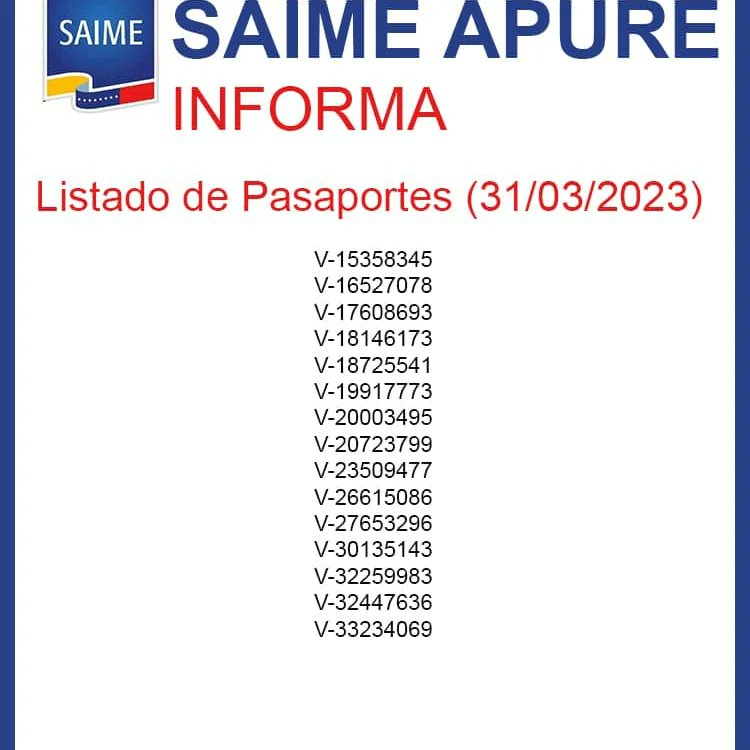 VenezuelaSaime's tweet photo. #Valija|| Desde la oficina #Saime San Fernando, en el estado Apure continuamos con la entrega de documentos de viaje al Pueblo venezolano.
¡Nuestra labor es servir! https://t.co/XpbrI8bMOH