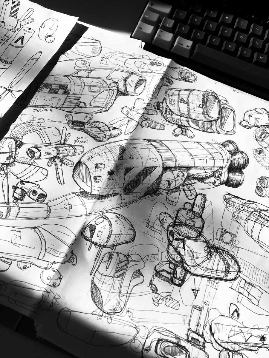 chamusta2's tweet image. Scibbles, doodles, sketchbooks... they serve as a source of inspiration when you're creatively flat. They are akin to imagination batteries.

#sketch #sketchbook #story #gameart #design #drawing🥺🥺 #gamedev  
Original: iamgerardthomas