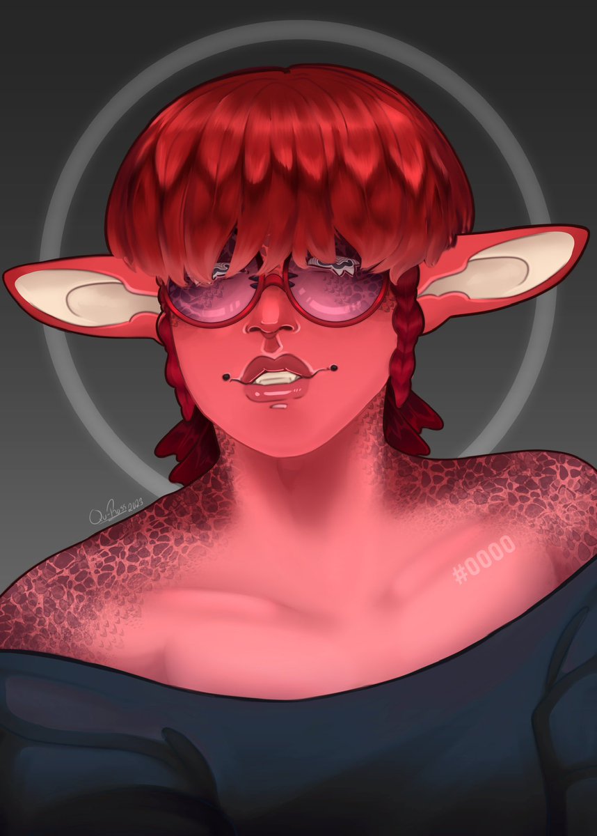 Qu_Ross's tweet photo. New jellyfish noxiie oc!! Ive named them Cherrie #characterdesign #ocart https://t.co/fFXeWaMc5d