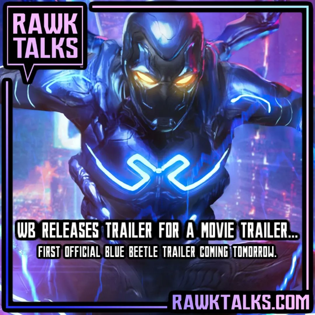 RawkTalks's tweet image. Who else enjoys a good pre trailer trailer? 🙄😂😆

#BlueBeetle
#BlueBeetleMovie

#SaveDC
#SellZSJLtoNetflix
#SellSnyderVerseToNetflix