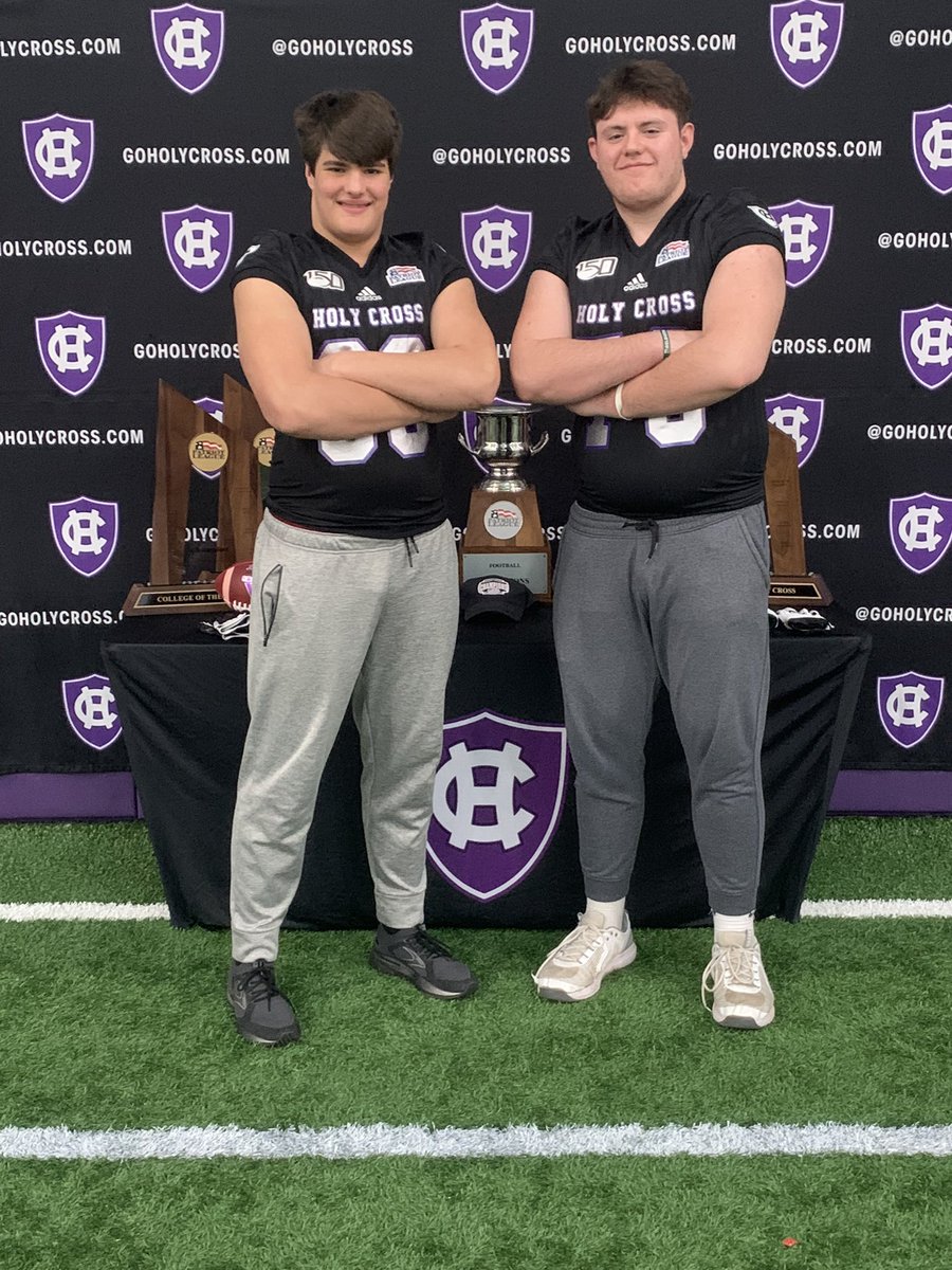 Had a great time on Saturday at Holy Cross learning about the football program and watching the team practice. <a href="/CoachVaganek/">Brian Vaganek</a> <a href="/CoachBobChesney/">Robert Chesney</a> <a href="/coachnickdella_/">Nick Della Jacono</a> <a href="/BrendanGay6/">Brendan Gay</a>