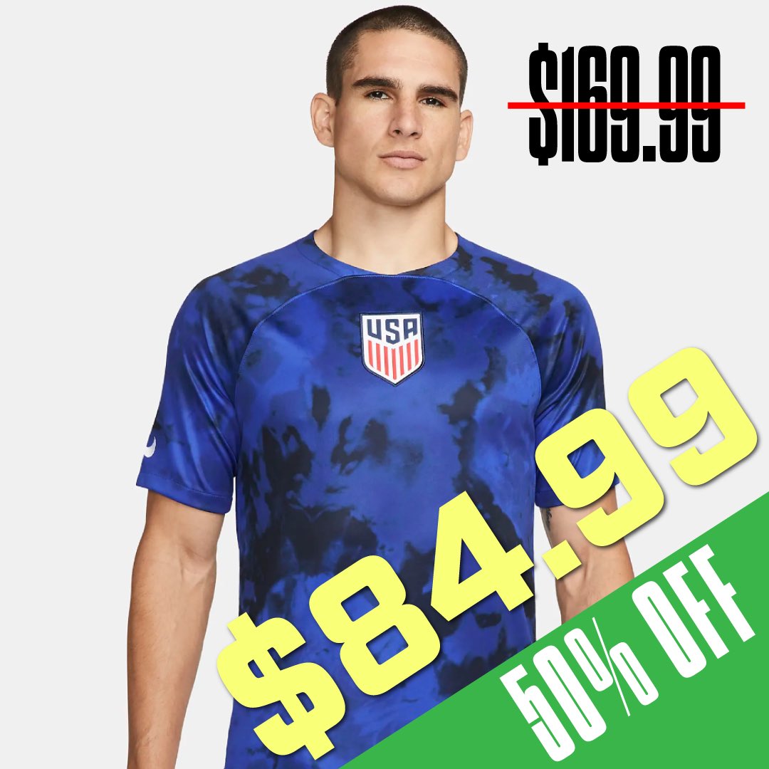 3rdCoastSoccer's tweet photo. We also have the Authentic away jersey for team US! Get both the home and the away for the price of one! https://t.co/wDS7bAcsJD