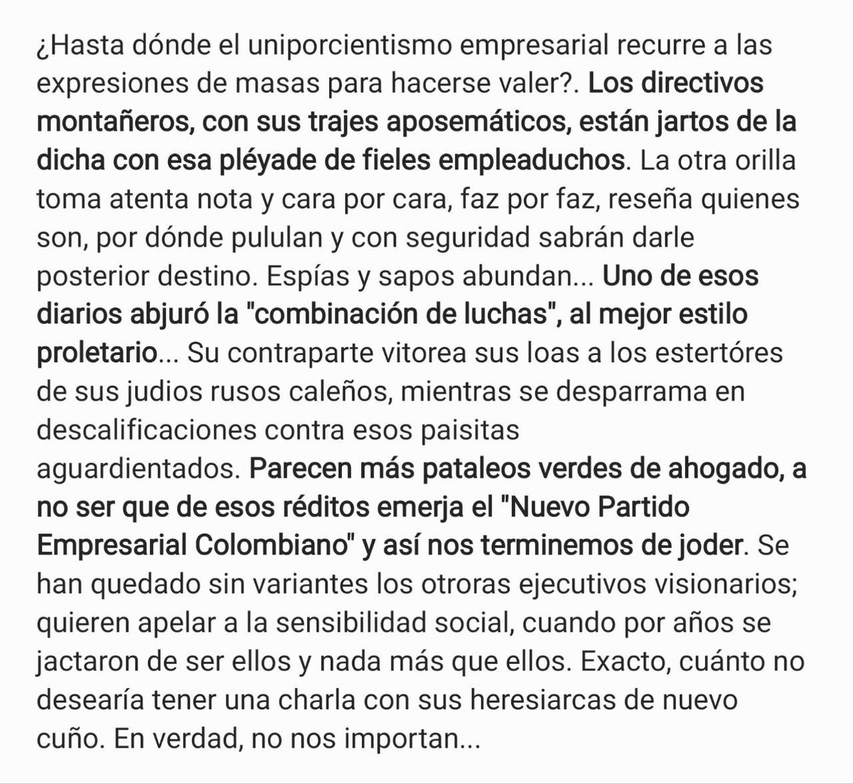 gener_usuga's tweet photo. Les dejo esta columna del compañero @VictorMarenco https://t.co/I8Wz46KzQ7