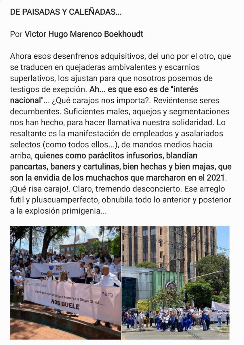 gener_usuga's tweet photo. Les dejo esta columna del compañero @VictorMarenco https://t.co/I8Wz46KzQ7